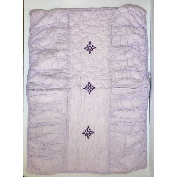 Pottery Barn Kids Lavender Embroidered Standard Pillow Sham - Picture 1 of 4